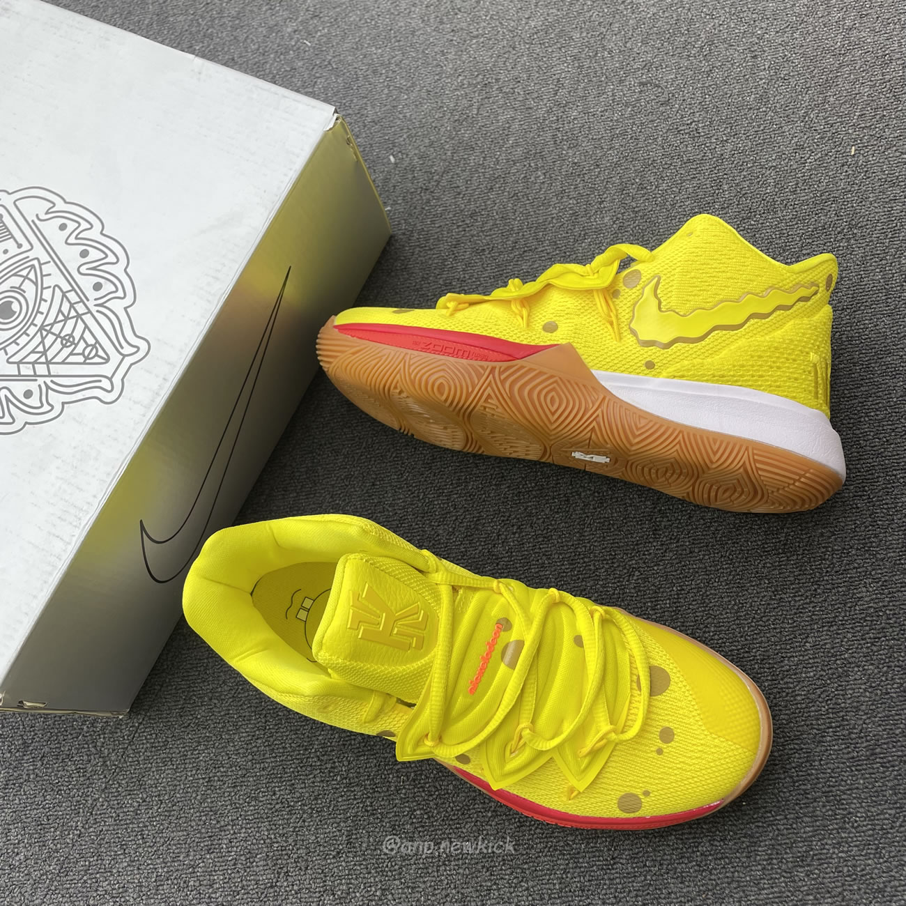 Nike Kyrie 5 Spongebob Squidward Patrick Cj6951 300 Cj6950 600 (36) - www.newkick.vip