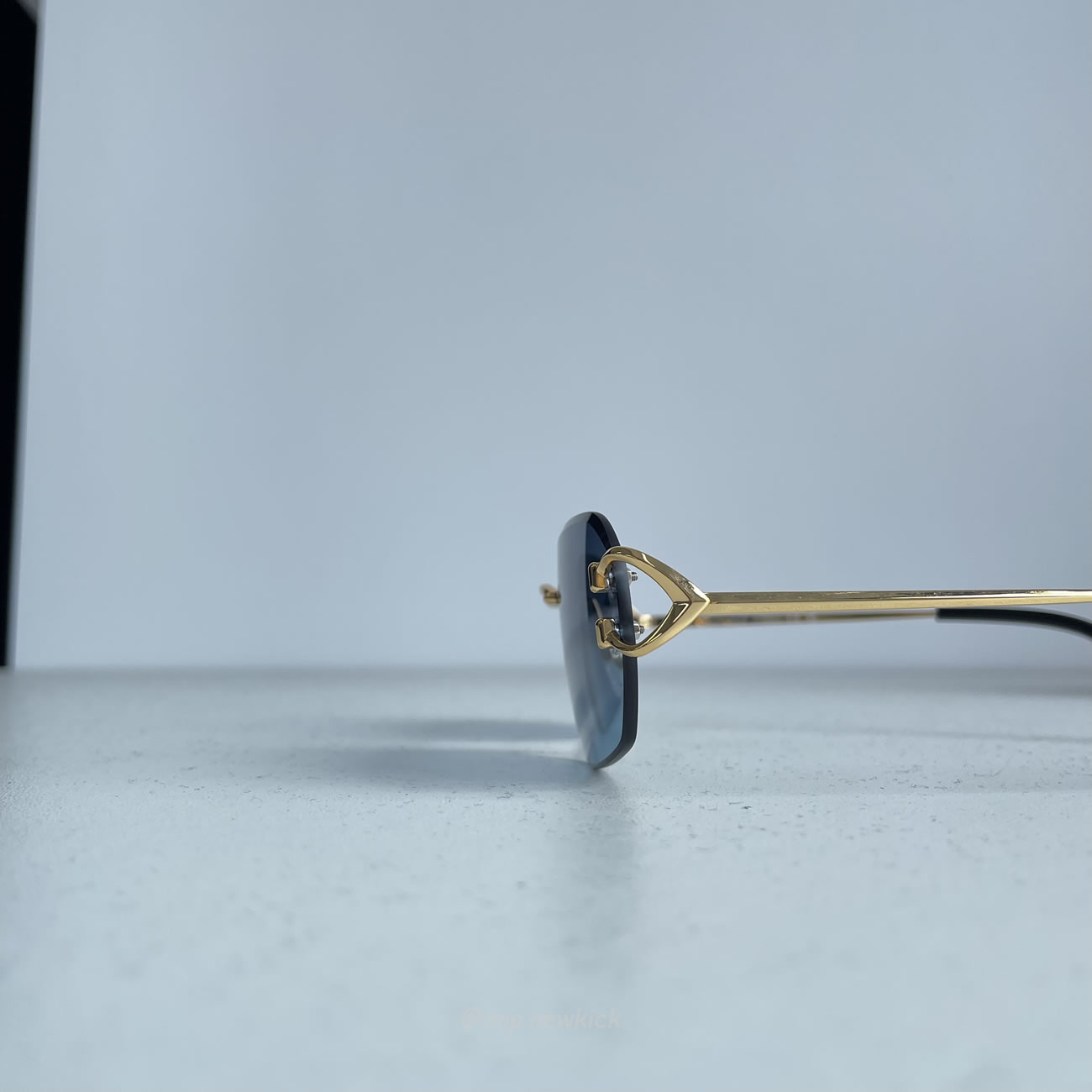 Cartier Ct0468s 58 Blue Gold Sunglasses (2) - www.newkick.vip