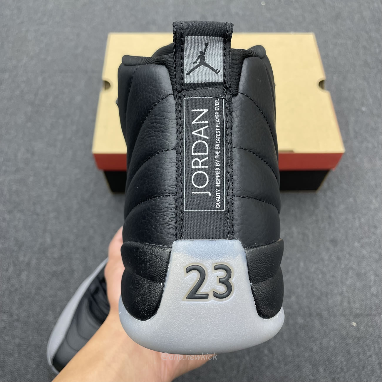 Air Jordan 12 Black Wolf Grey Ct8013 019 (5) - www.newkick.vip