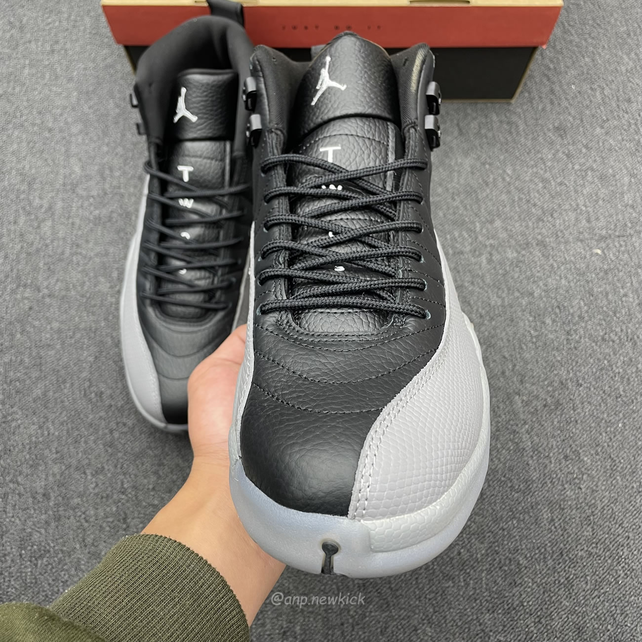 Air Jordan 12 Black Wolf Grey Ct8013 019 (13) - www.newkick.vip