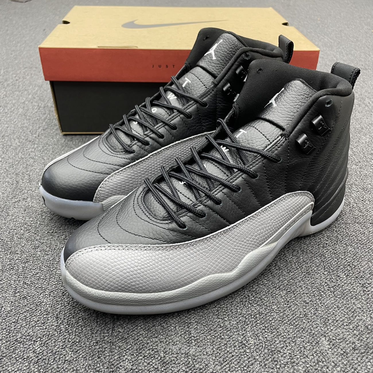 Air Jordan 12 Black Wolf Grey Ct8013 019 (8) - www.newkick.vip