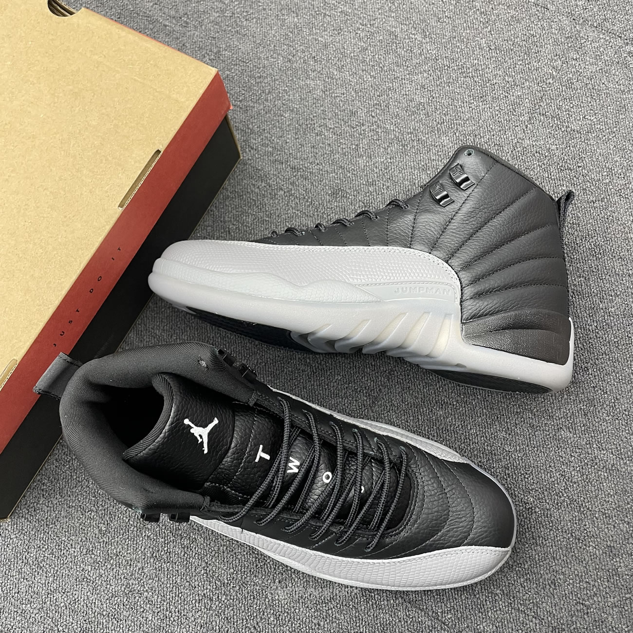 Air Jordan 12 Black Wolf Grey Ct8013 019 (9) - www.newkick.vip