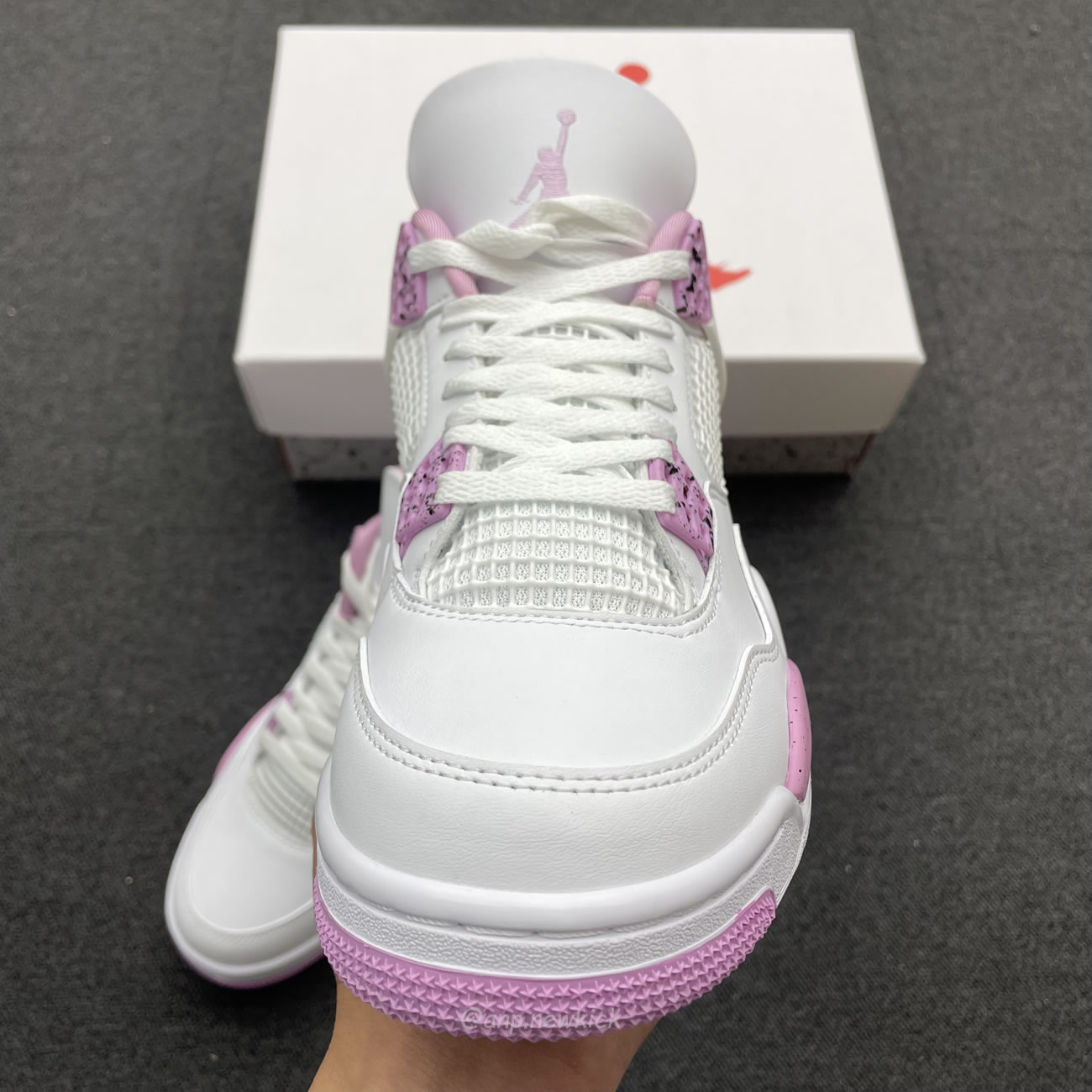 Air Jordan 4 Retro White Pink Ct8527 116 (9) - www.newkick.vip
