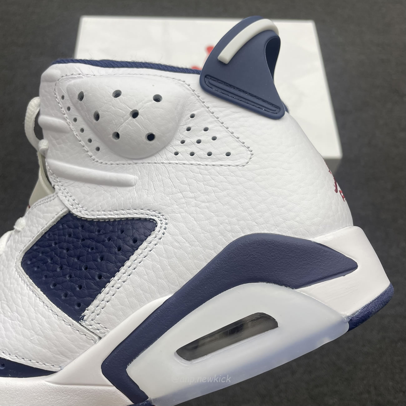 Air Jordan 6 Retro White Navy Red Ct8529 164 (10) - www.newkick.vip