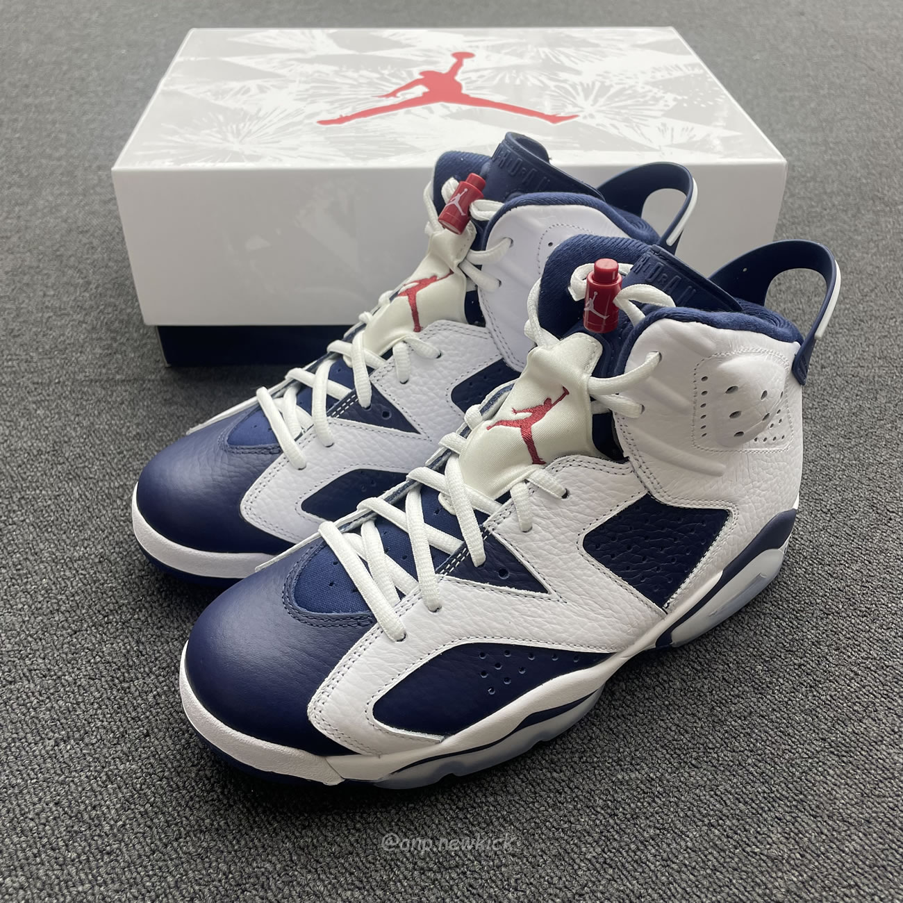 Air Jordan 6 Retro White Navy Red Ct8529 164 (3) - www.newkick.vip