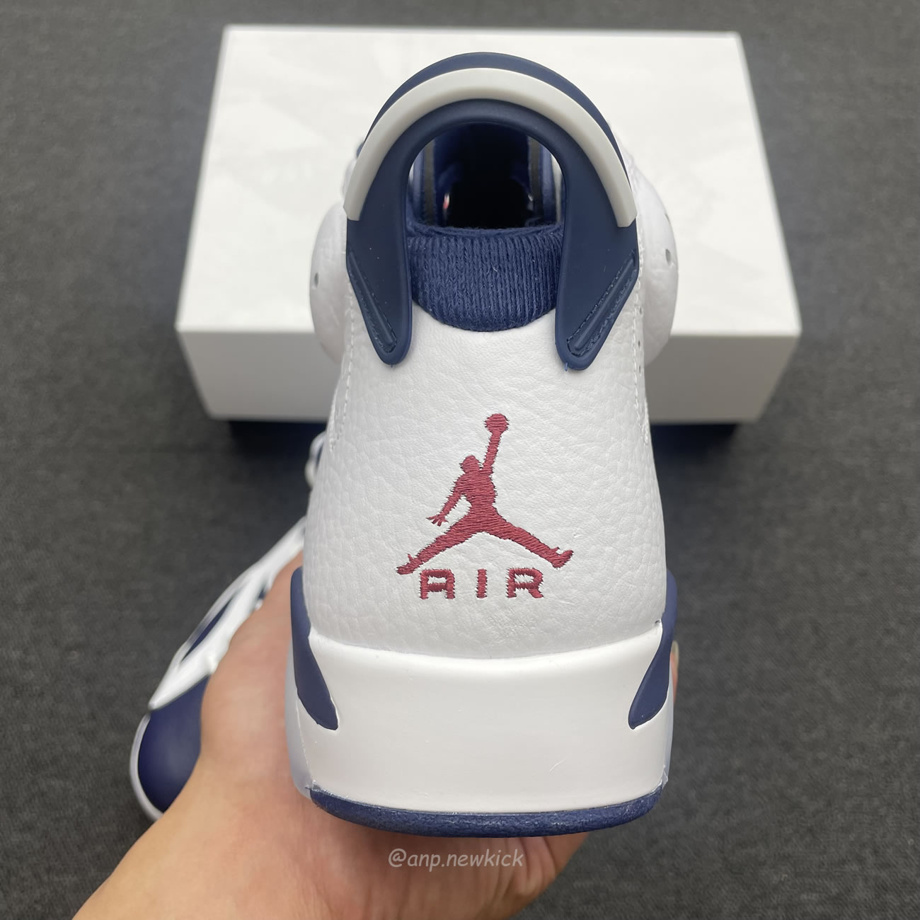 Air Jordan 6 Retro White Navy Red Ct8529 164 (4) - www.newkick.vip