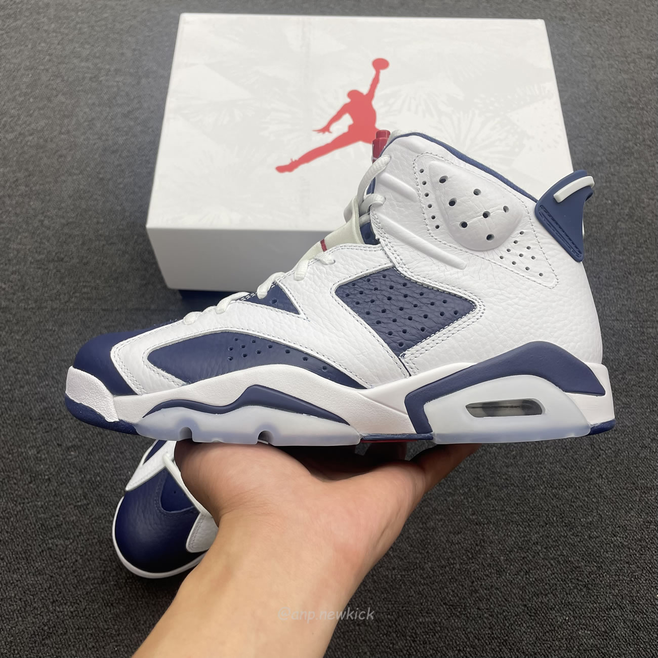 Air Jordan 6 Retro White Navy Red Ct8529 164 (7) - www.newkick.vip