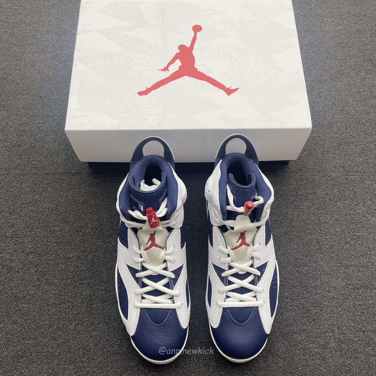 Air Jordan 6 Retro White Navy Red Ct8529 164 (9) - www.newkick.vip