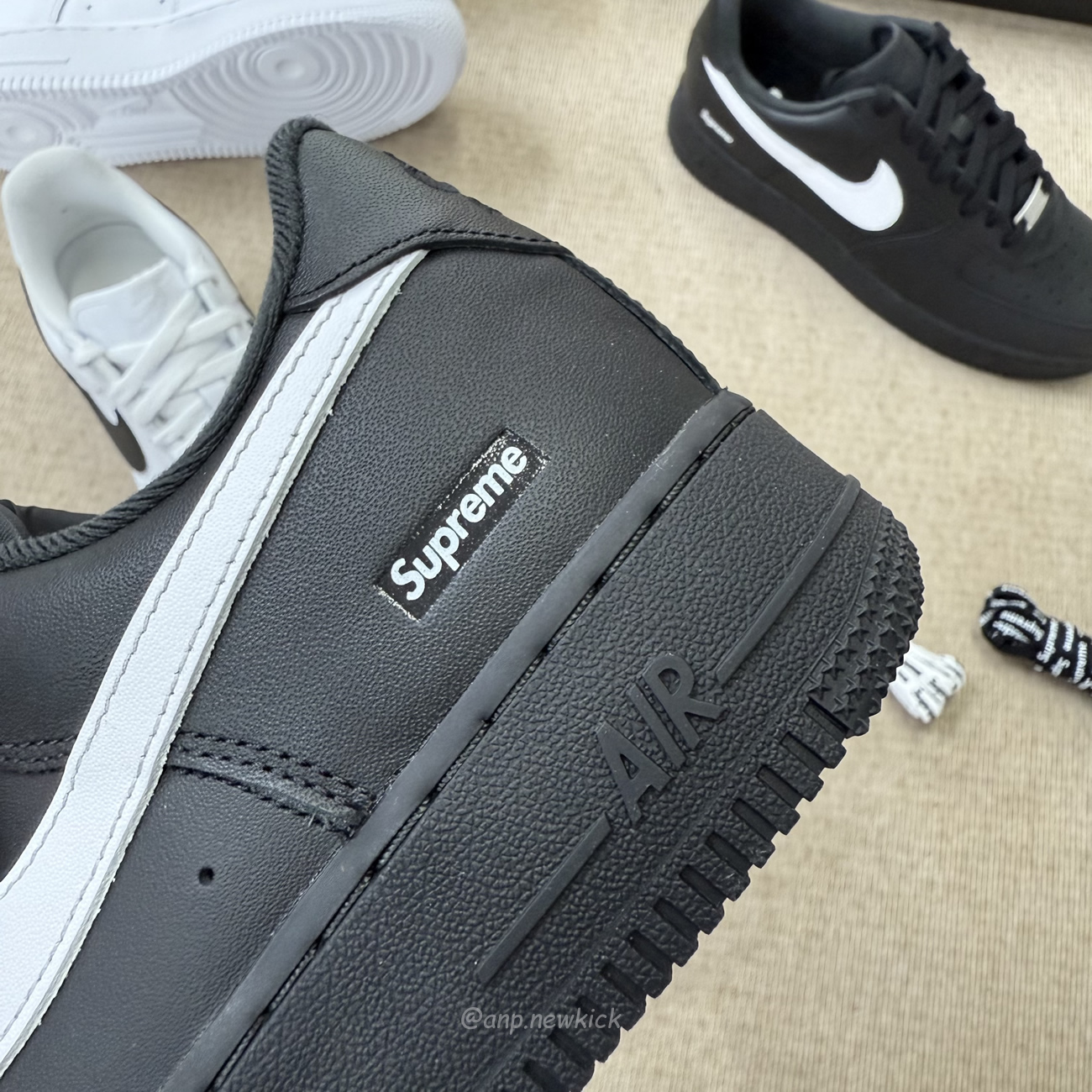 Nike Air Force 1 Low Supreme Black White Cu9225 002 Cu9225 102 (10) - www.newkick.vip
