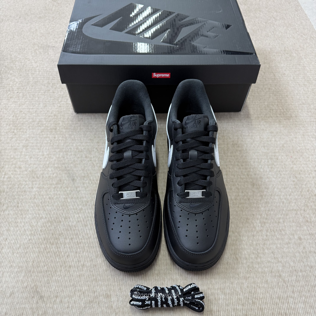 Nike Air Force 1 Low Supreme Black White Cu9225 002 Cu9225 102 (4) - www.newkick.vip