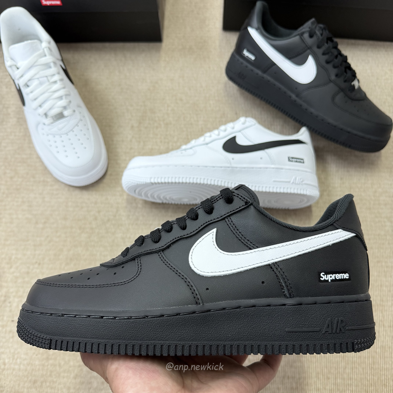 Nike Air Force 1 Low Supreme Black White Cu9225 002 Cu9225 102 (7) - www.newkick.vip