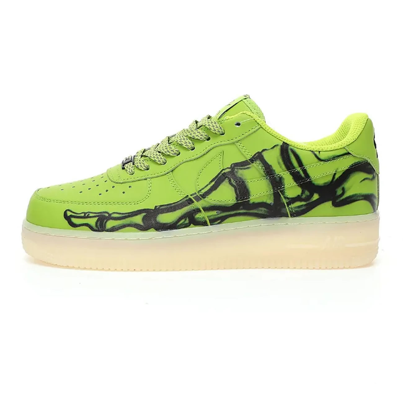 Air Nike Force 1 Qs Skeleton Green Black White Cw2288 111 (1) - www.newkick.vip