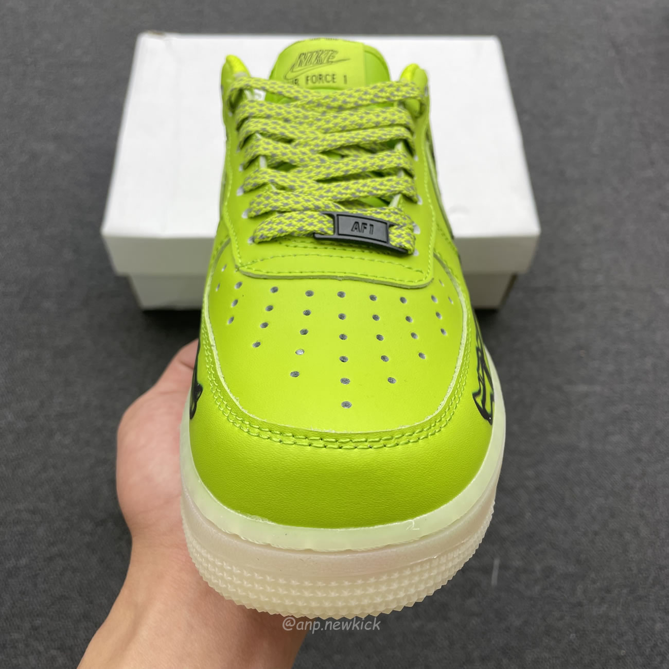 Air Nike Force 1 Qs Skeleton Green Black White Cw2288 111 (10) - www.newkick.vip