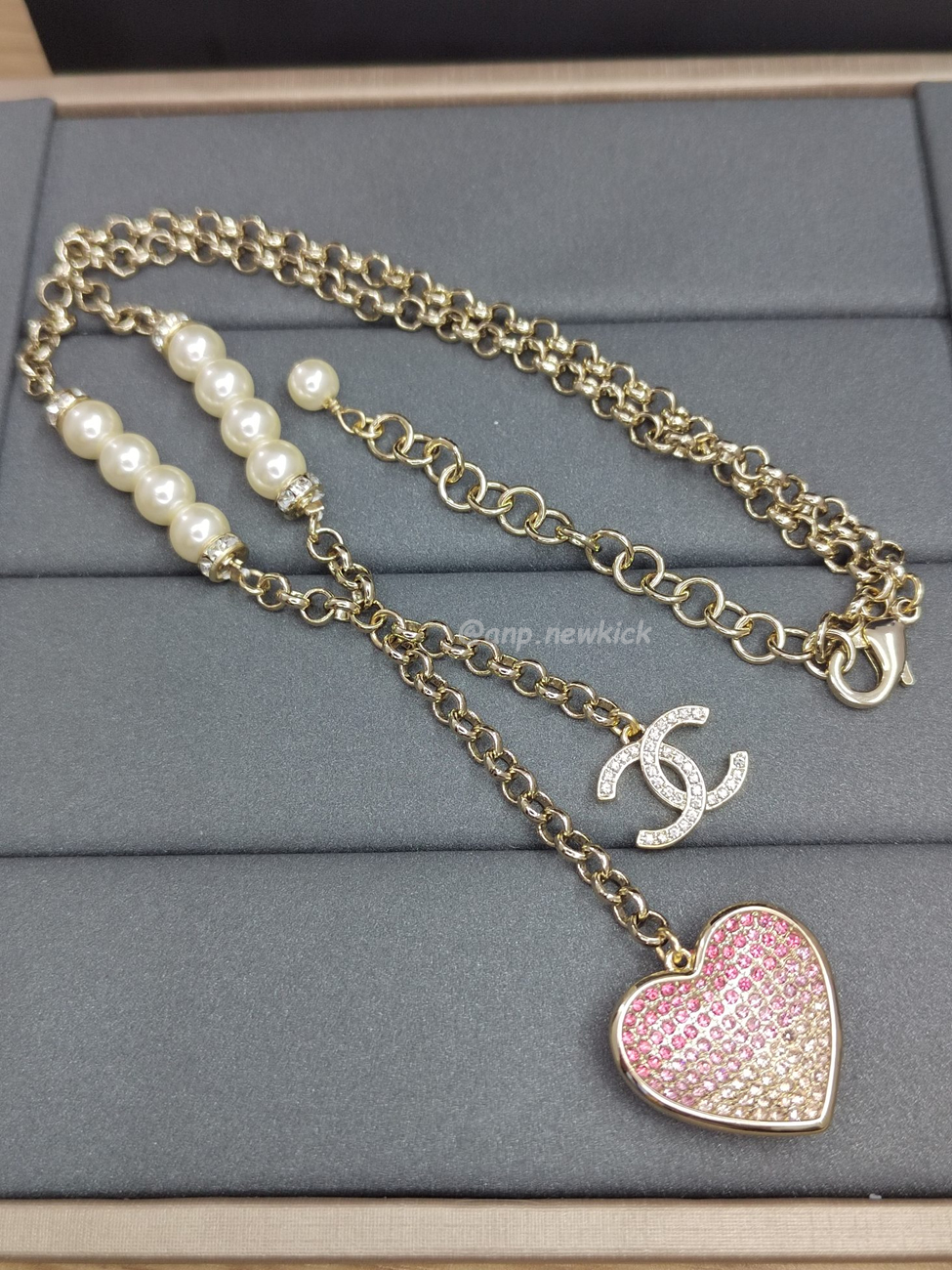 Chanel Cc Logo Star Heart Necklace (10) - www.newkick.vip