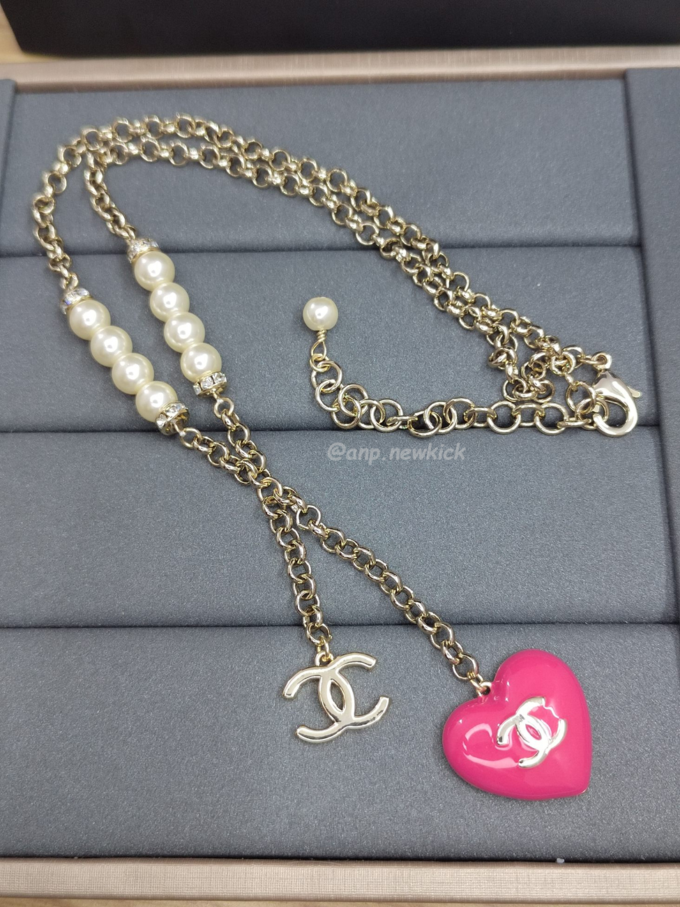 Chanel Cc Logo Star Heart Necklace (11) - www.newkick.vip