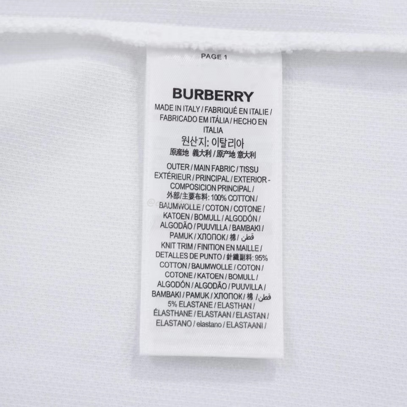 Burberry Polo Shirt Checkered White Black (7) - www.newkick.vip