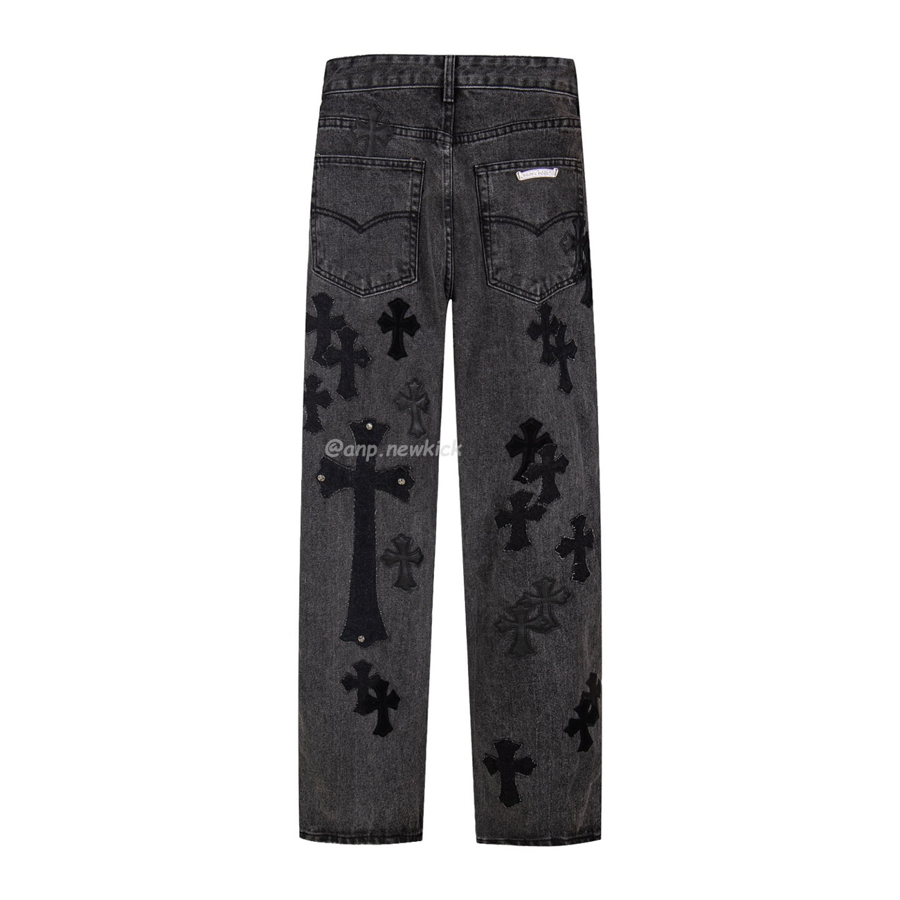 Chrome Hearts Black Grey Silver Cross Patch Jeans (5) - www.newkick.vip Chrome Hearts Black Grey Silver Cross Patch Jeans (5) - www.newkick.vip