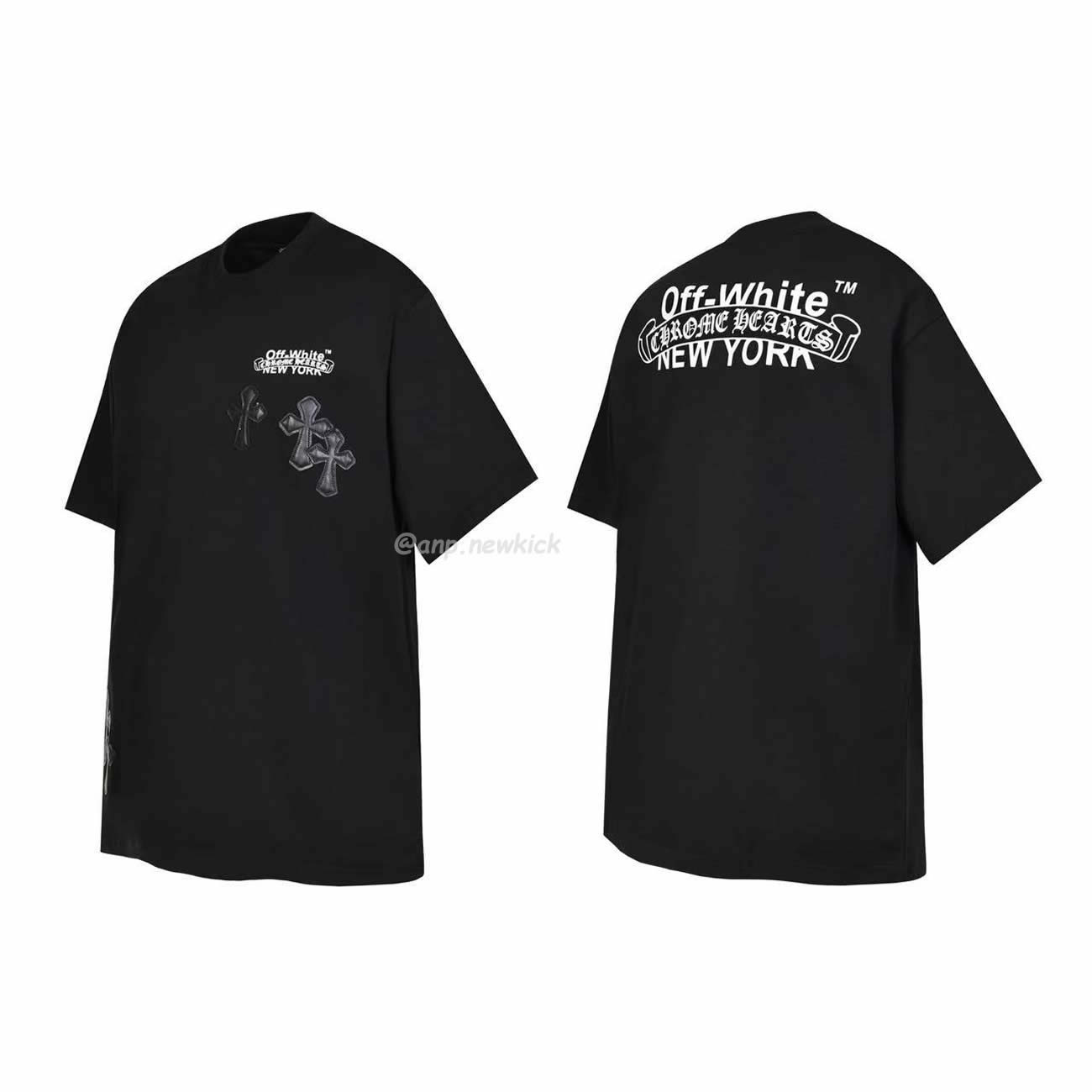 Chrome Hearts X Off White Casual Tee (6) - www.newkick.vip