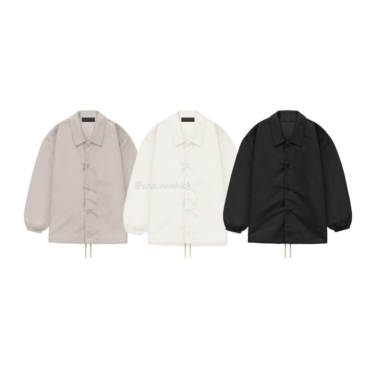 Fear Of God Essentials Fog 23fw Coach Jacket Windbreaker Jacket Black Apricot Gray S Xl (1) - www.newkick.vip
