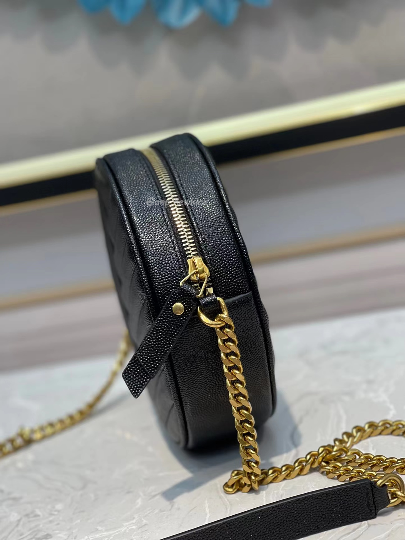 Saint Laurent Circular Quilted Crossbody Bag (8) - www.newkick.vip