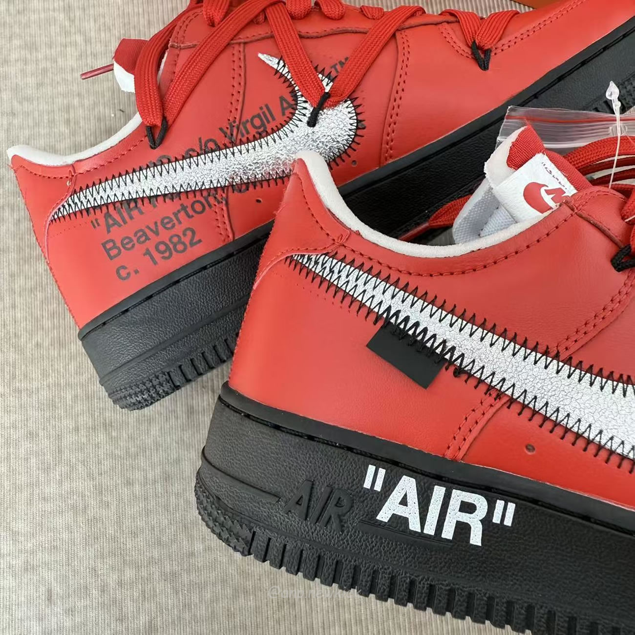 Nike Air Force 1 Low X Off White University Red Dd1876 600 (6) - www.newkick.vip