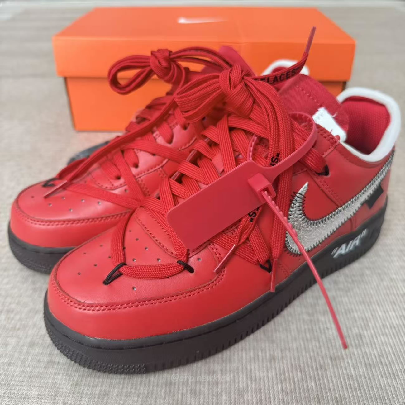 Nike Air Force 1 Low X Off White University Red Dd1876 600 (9) - www.newkick.vip