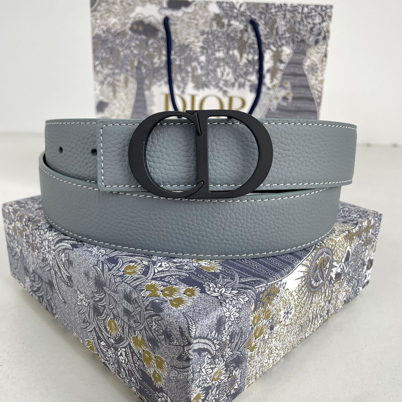 Dior Cd Icon Belt Buckle Black Matte Lacquer Finish Brass (3) - www.newkick.vip