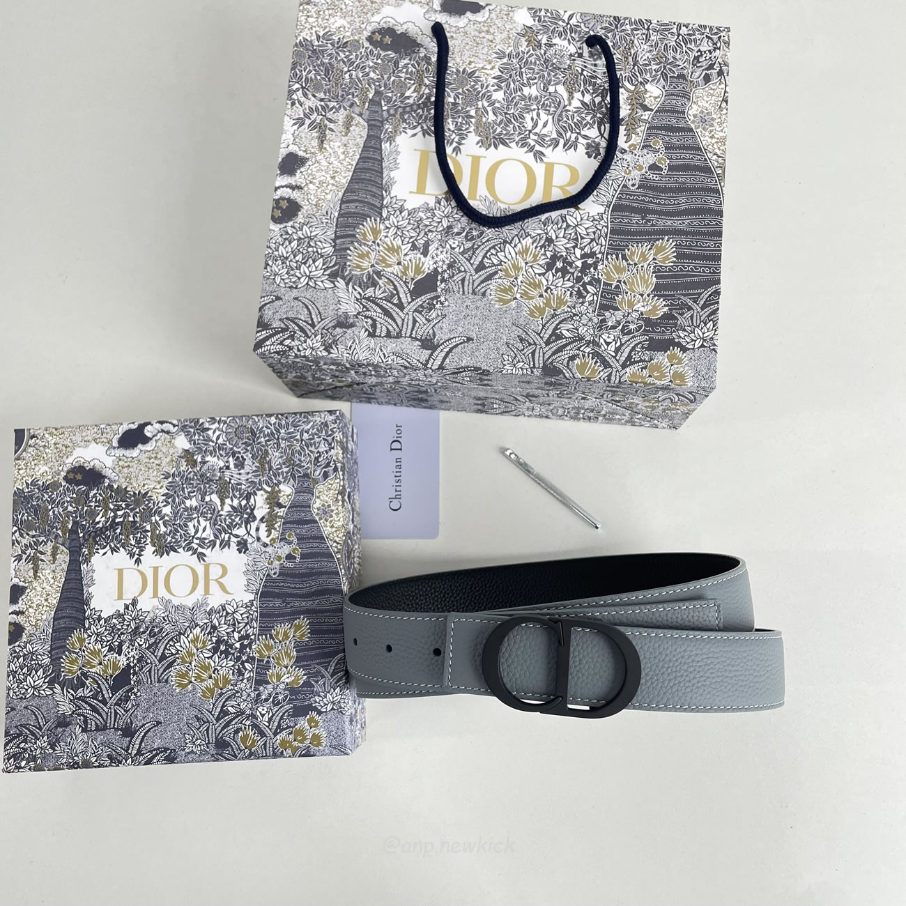 Dior Cd Icon Belt Buckle Black Matte Lacquer Finish Brass (4) - www.newkick.vip