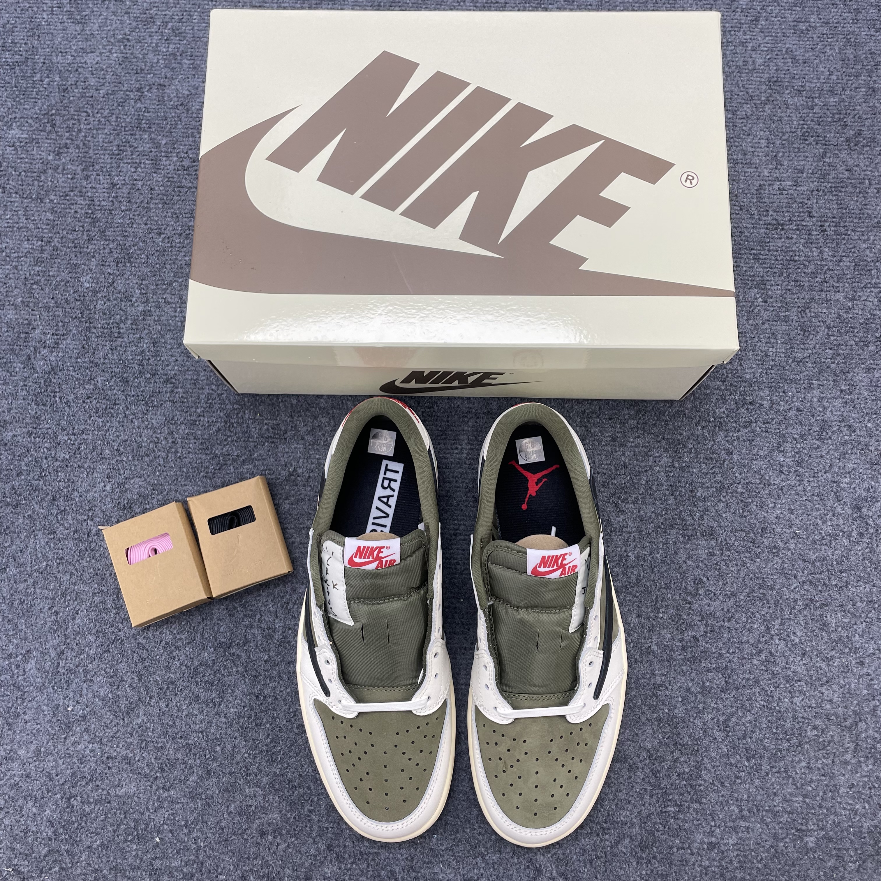 Travis Scott X Air Jordan 1 Low Og Sp Medium Olive Dm7866 200 (37) - www.newkick.vip