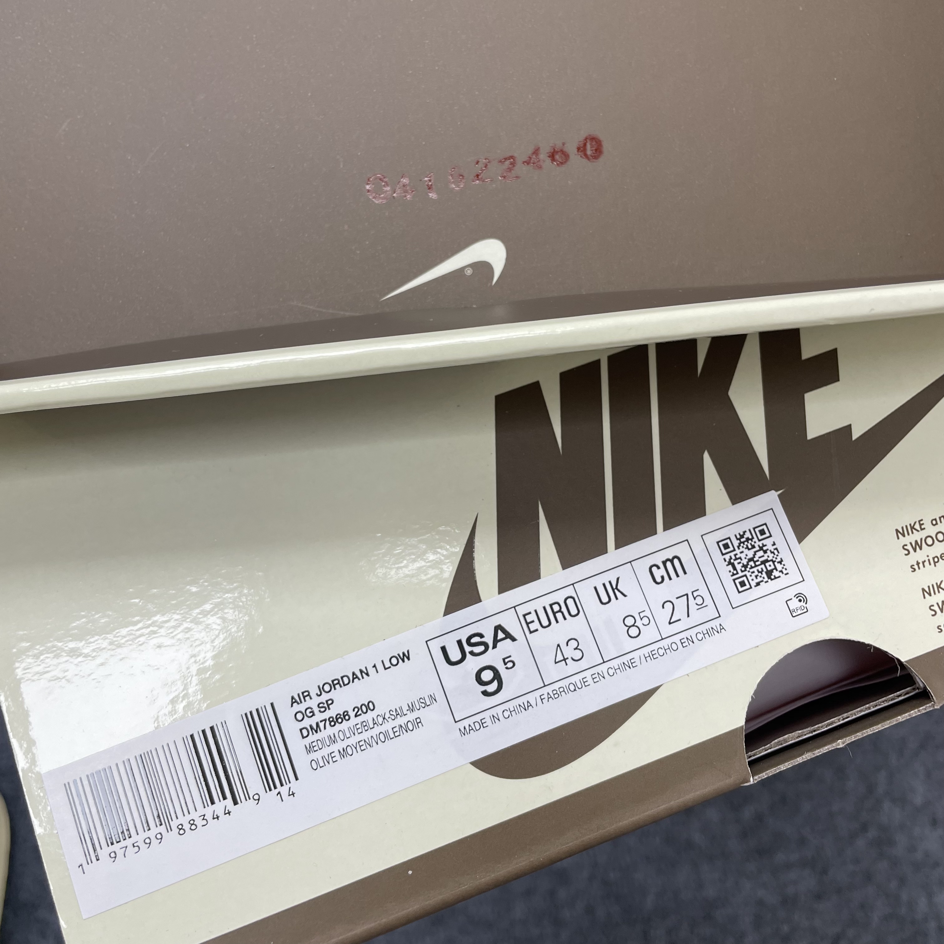 Travis Scott X Air Jordan 1 Low Og Sp Medium Olive Dm7866 200 (40) - www.newkick.vip