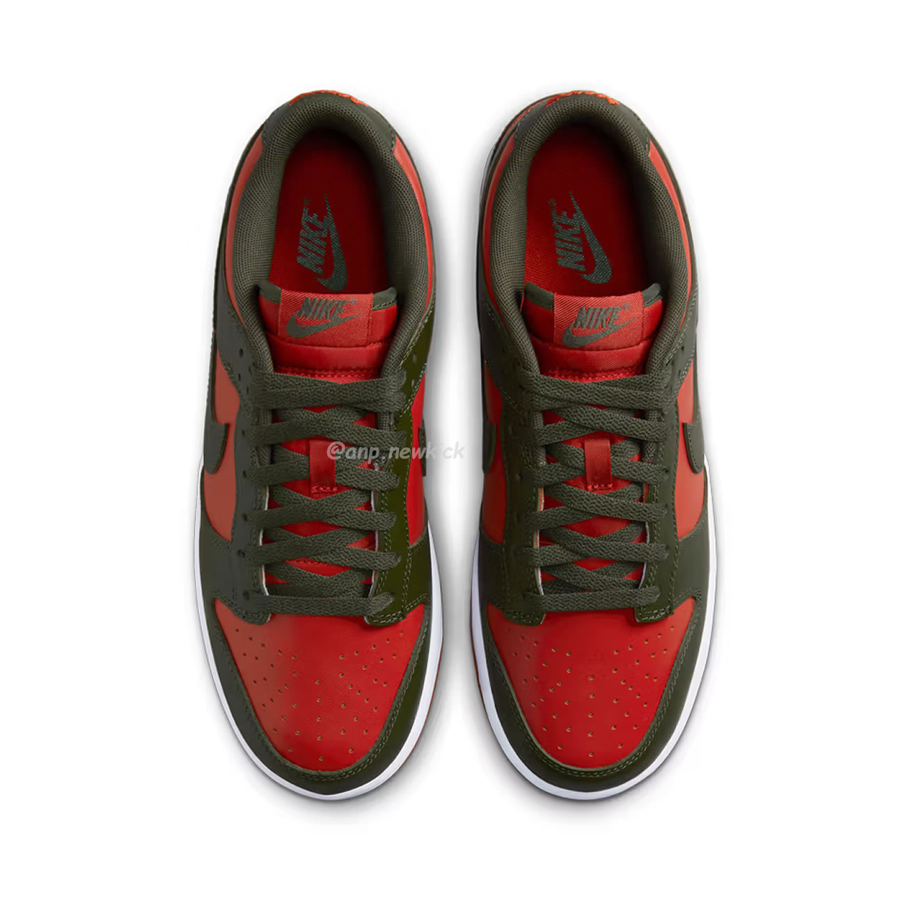Nike Dunk Low Mystic Red Cargo Khaki Dv0833 600 (5) - www.newkick.vip