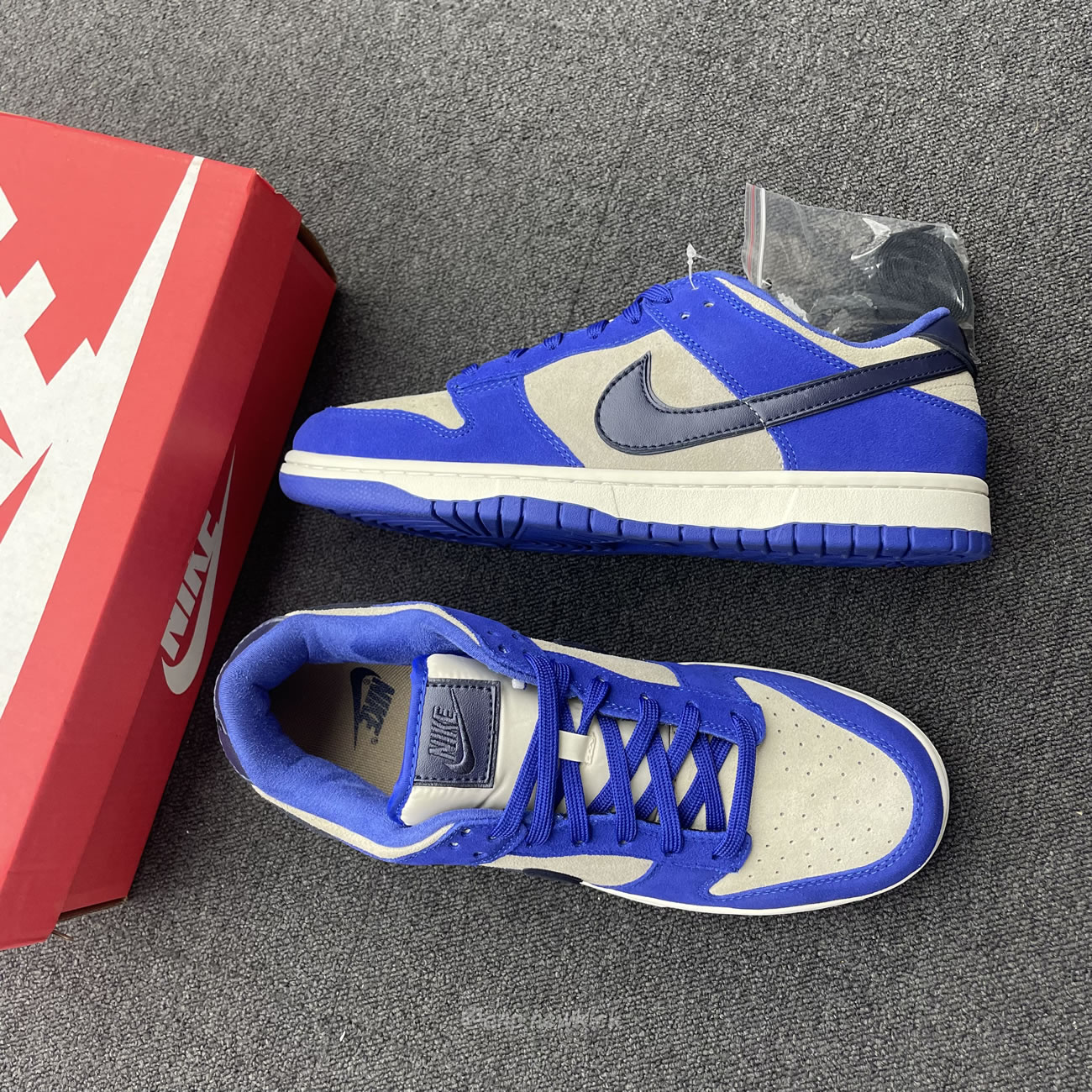 Nike Dunk Low Lx Blue Suede Womens Dv7411 400 (12) - www.newkick.vip