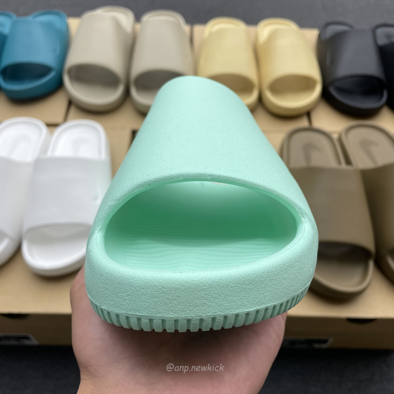 Nike Calm Slide Jade Ice Black Sesame Geode Teal White Brown Dx4816 300 (7) - www.newkick.vip Nike Calm Slide Jade Ice Black Sesame Geode Teal White Brown Dx4816 300 (7) - www.newkick.vip