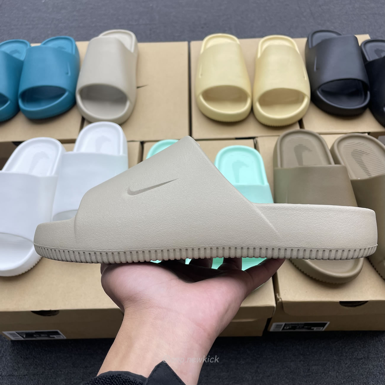 Nike Calm Slide Jade Ice Black Sesame Geode Teal White Brown Dx4816 300 (8) - www.newkick.vip Nike Calm Slide Jade Ice Black Sesame Geode Teal White Brown Dx4816 300 (8) - www.newkick.vip