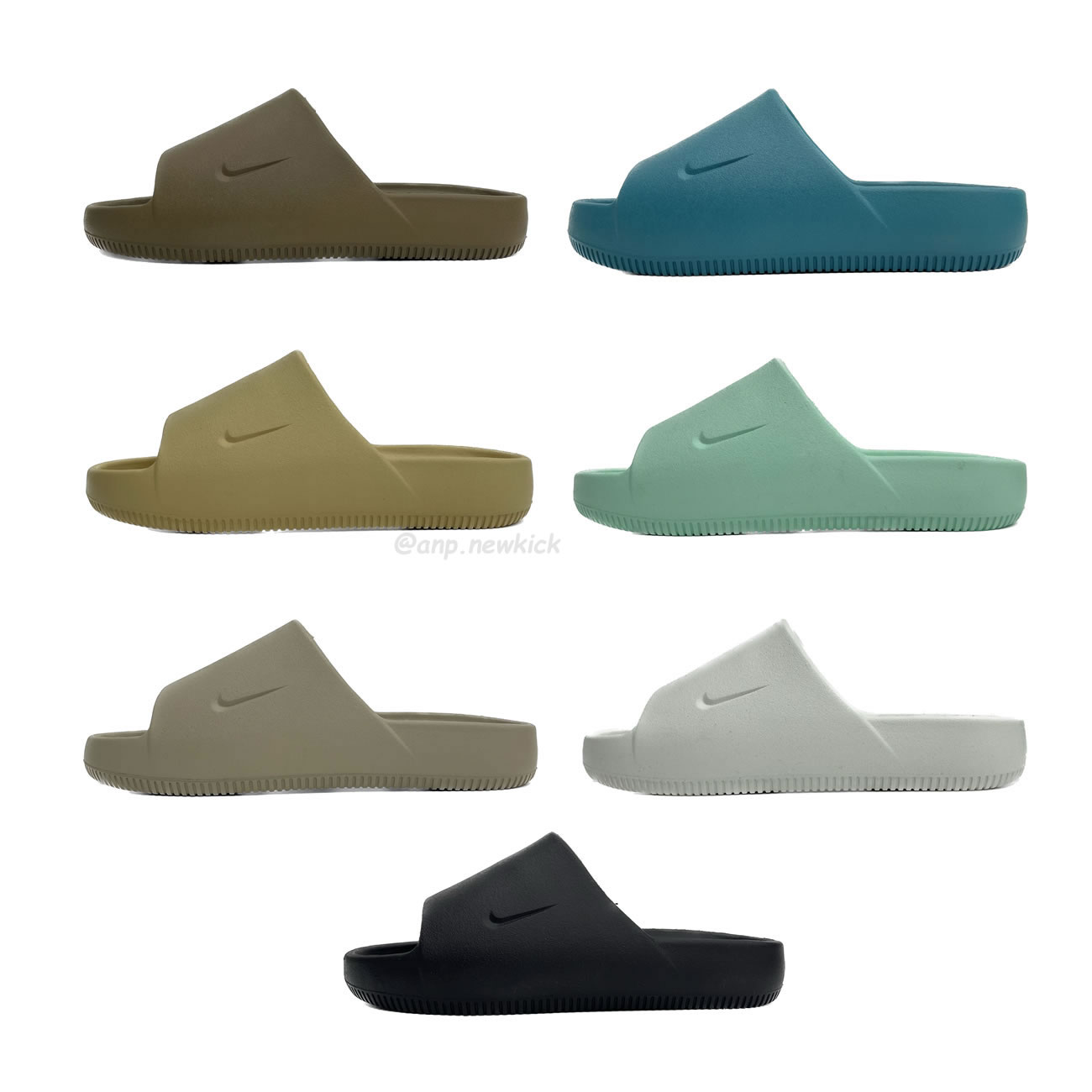 Nike Calm Slide Jade Ice Black Sesame Geode Teal White Brown Dx4816 300 (1) - www.newkick.vip