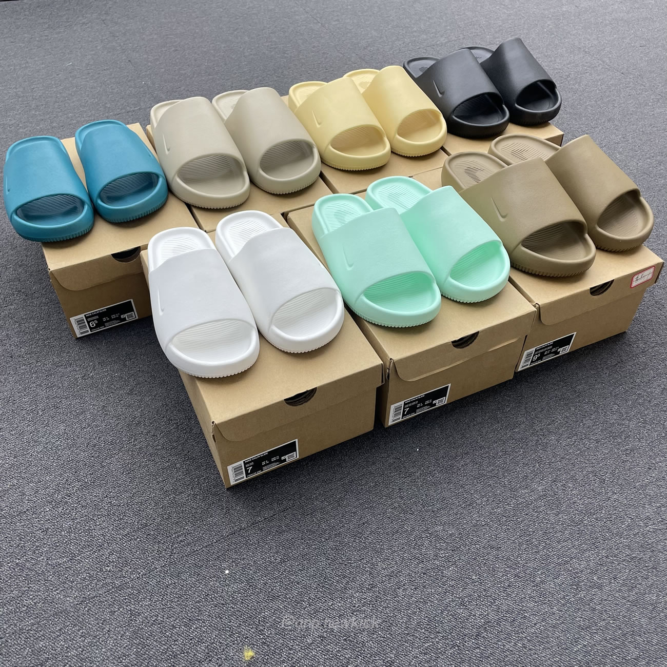 Nike Calm Slide Jade Ice Black Sesame Geode Teal White Brown Dx4816 300 (11) - www.newkick.vip