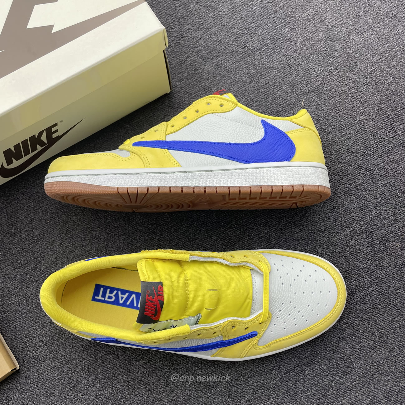 Travis Scott X Nike Air Jordan 1 Retro Low Og Sp Canary Dz4137 700 (9) - www.newkick.vip