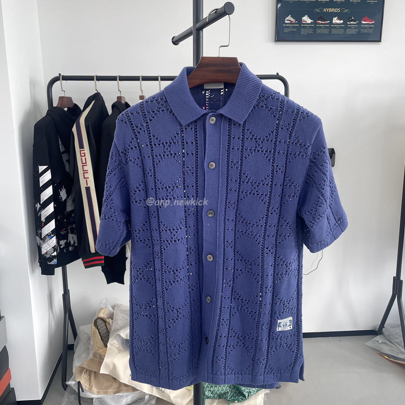 Dior Cannage Short Sleeved Shirt (15) - www.newkick.vip