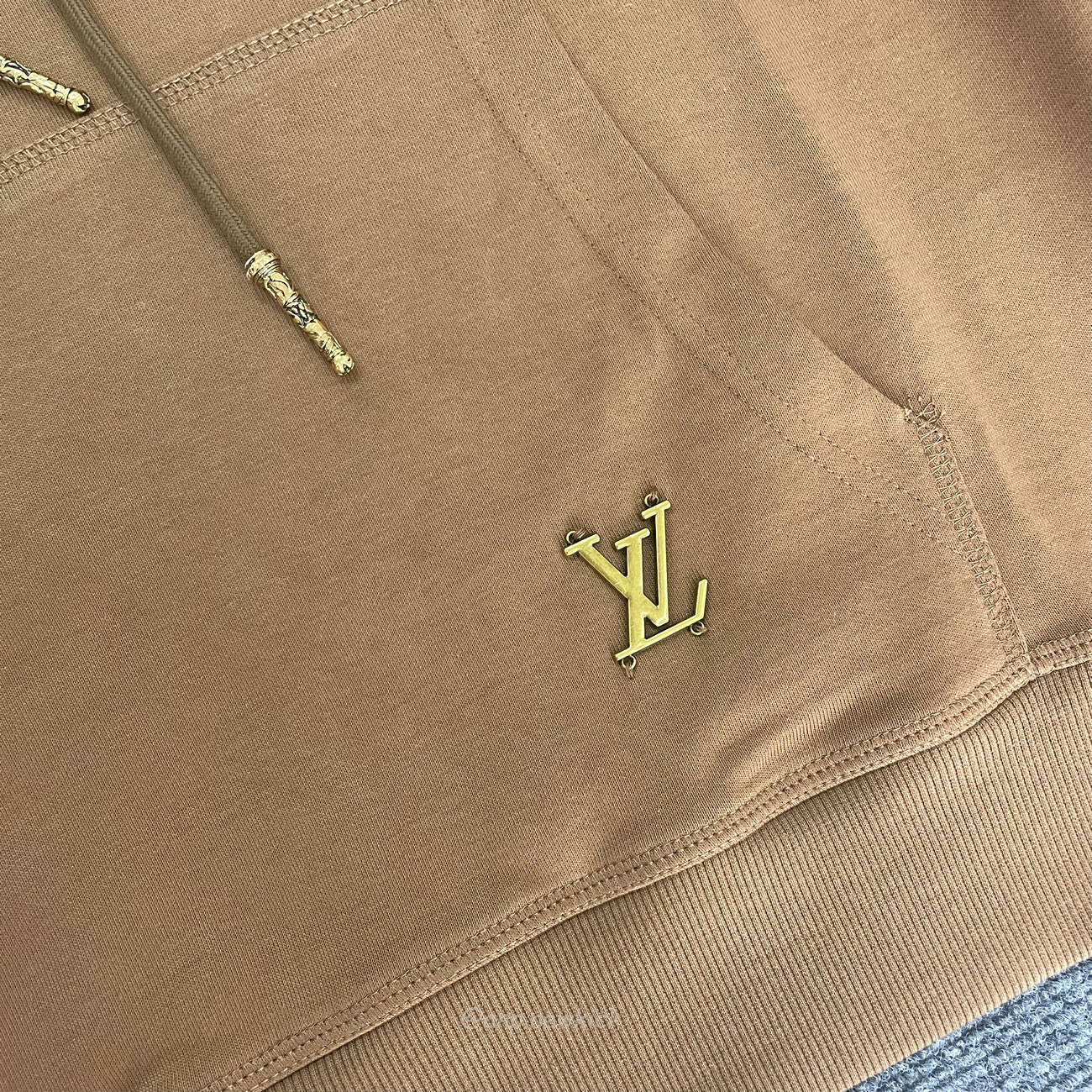 Louis Vuitton Turquoise Sunflower Drawstring Hoodie (3) - www.newkick.vip