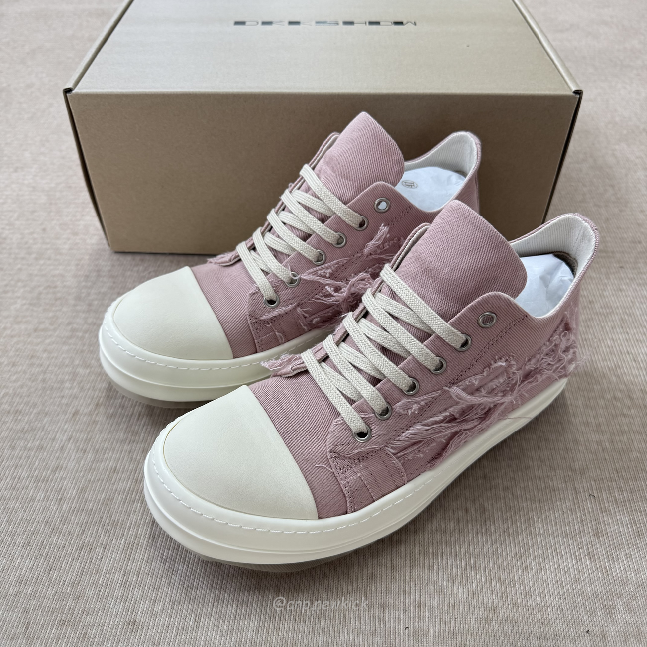 Rick Owens Drkshdw Slashed Low Sneakers (3) - www.newkick.vip