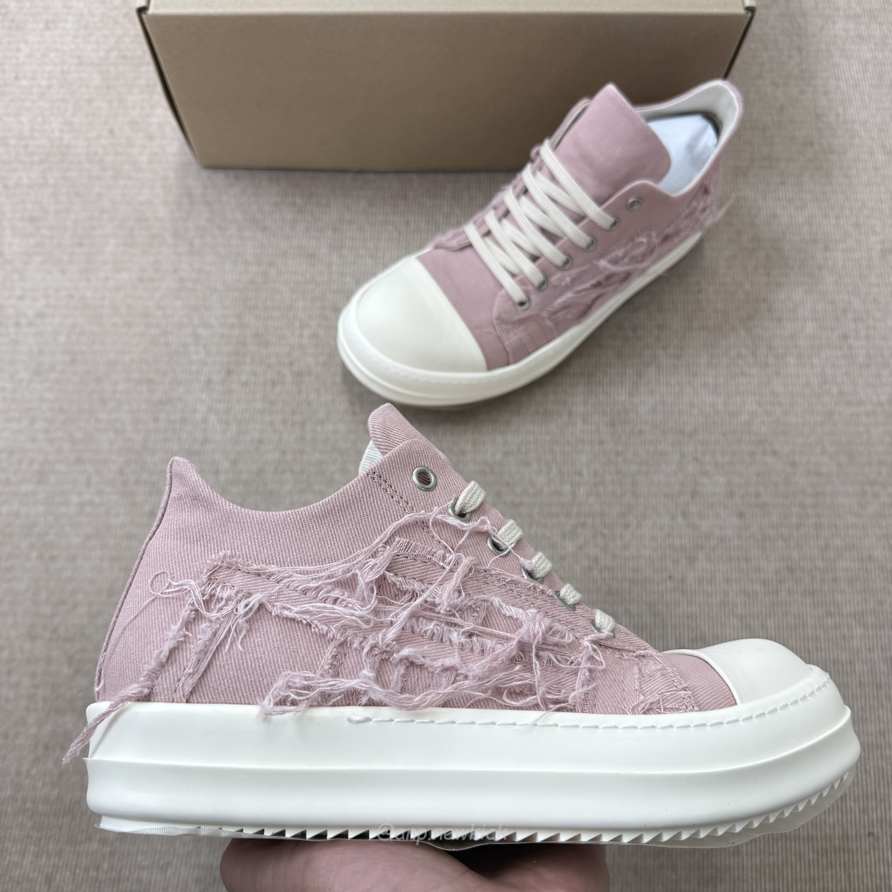 Rick Owens Drkshdw Slashed Low Sneakers (5) - www.newkick.vip