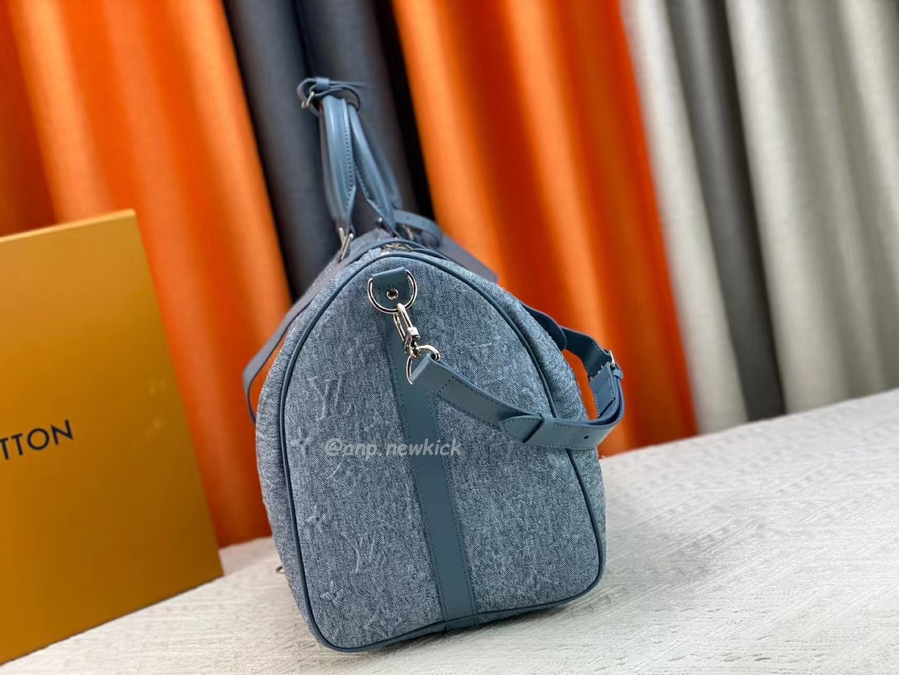 Louis Vuitton Keepall Bandouliere Monogram 50 Navy Duffel Bag (61) - www.newkick.vip