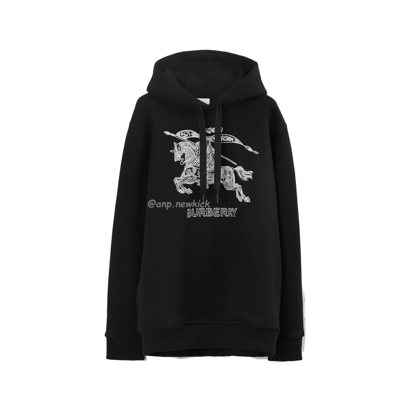 Burberry Embroidered Ekd Cotton Hoodie Black (1) - www.newkick.vip