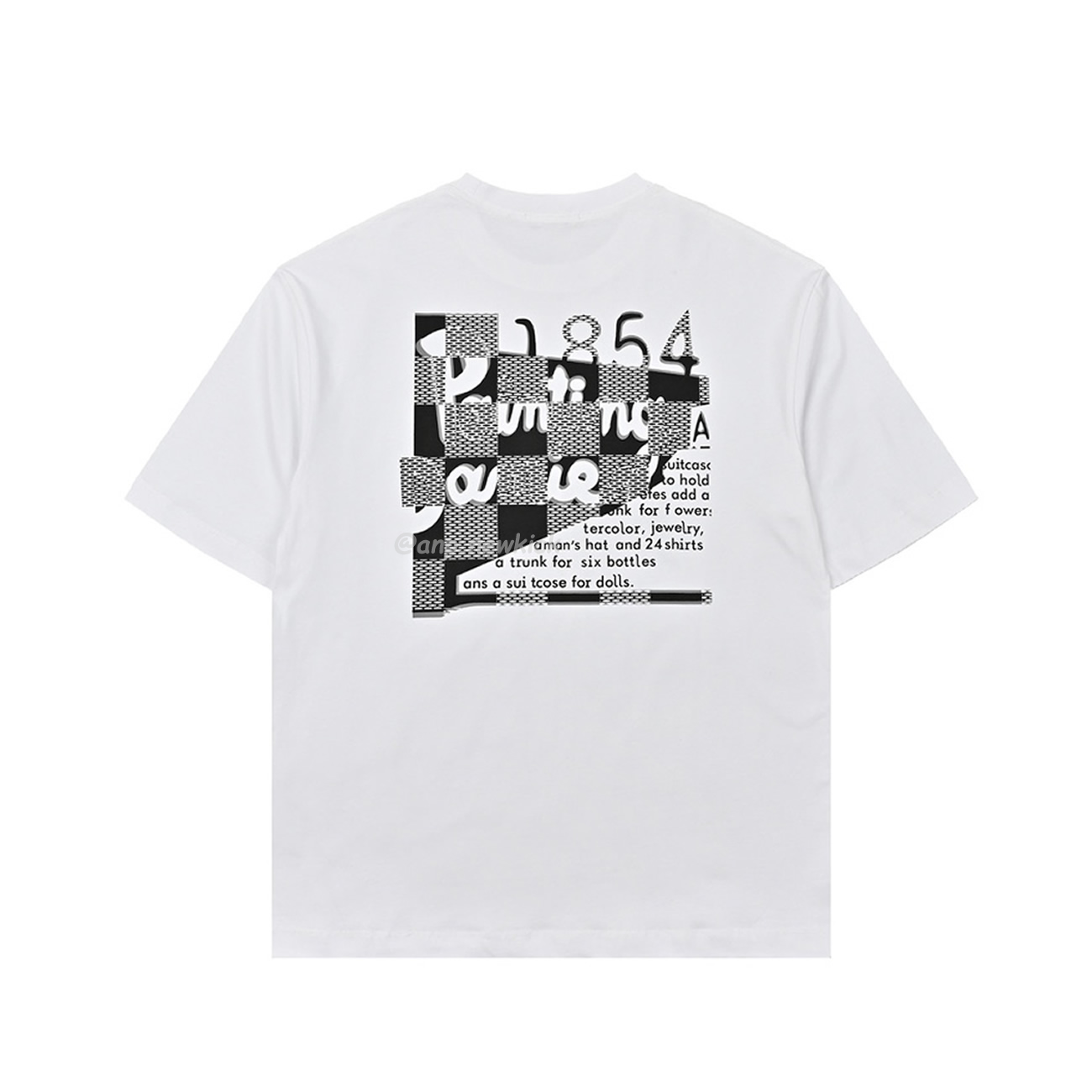 Louis Vuitton 24ss Embroidered Letter Printed Short Sleeves T Shirt (2) - www.newkick.vip