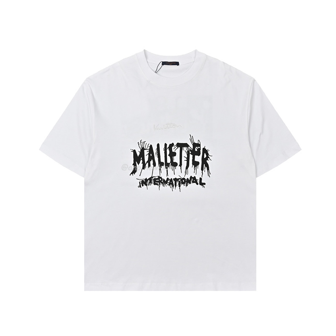 Louis Vuitton 24ss Embroidered Letter Printed Short Sleeves T Shirt (3) - www.newkick.vip