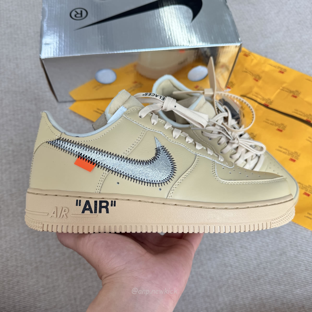 Nike Air Force 1 Low Off White Sesame Fd6900 200 (8) - www.newkick.vip