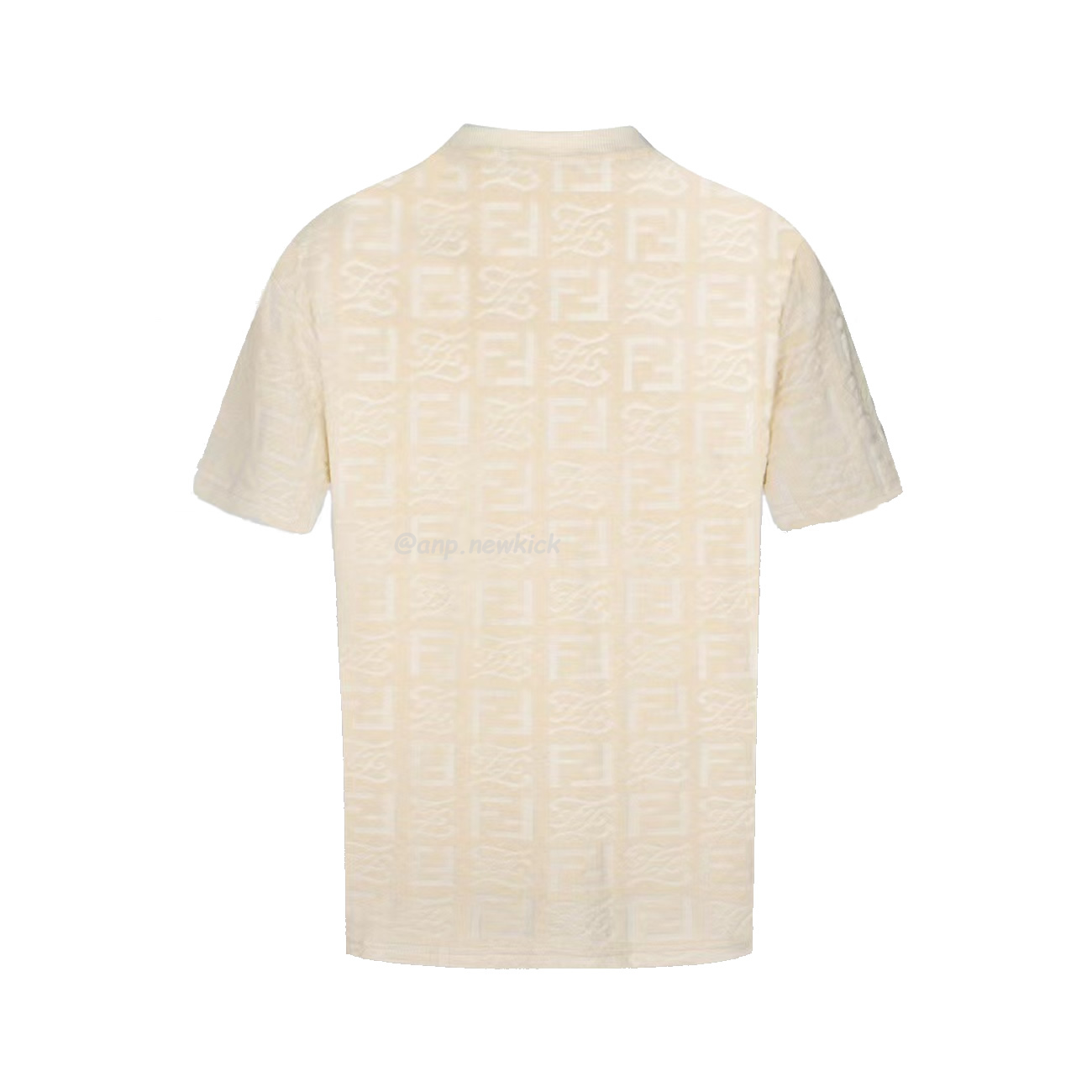 Fendi By Marc Jacobs Jersey Short Sleeved Crew Neck T Shirt White Blue Black Ss23 (6) - www.newkick.vip