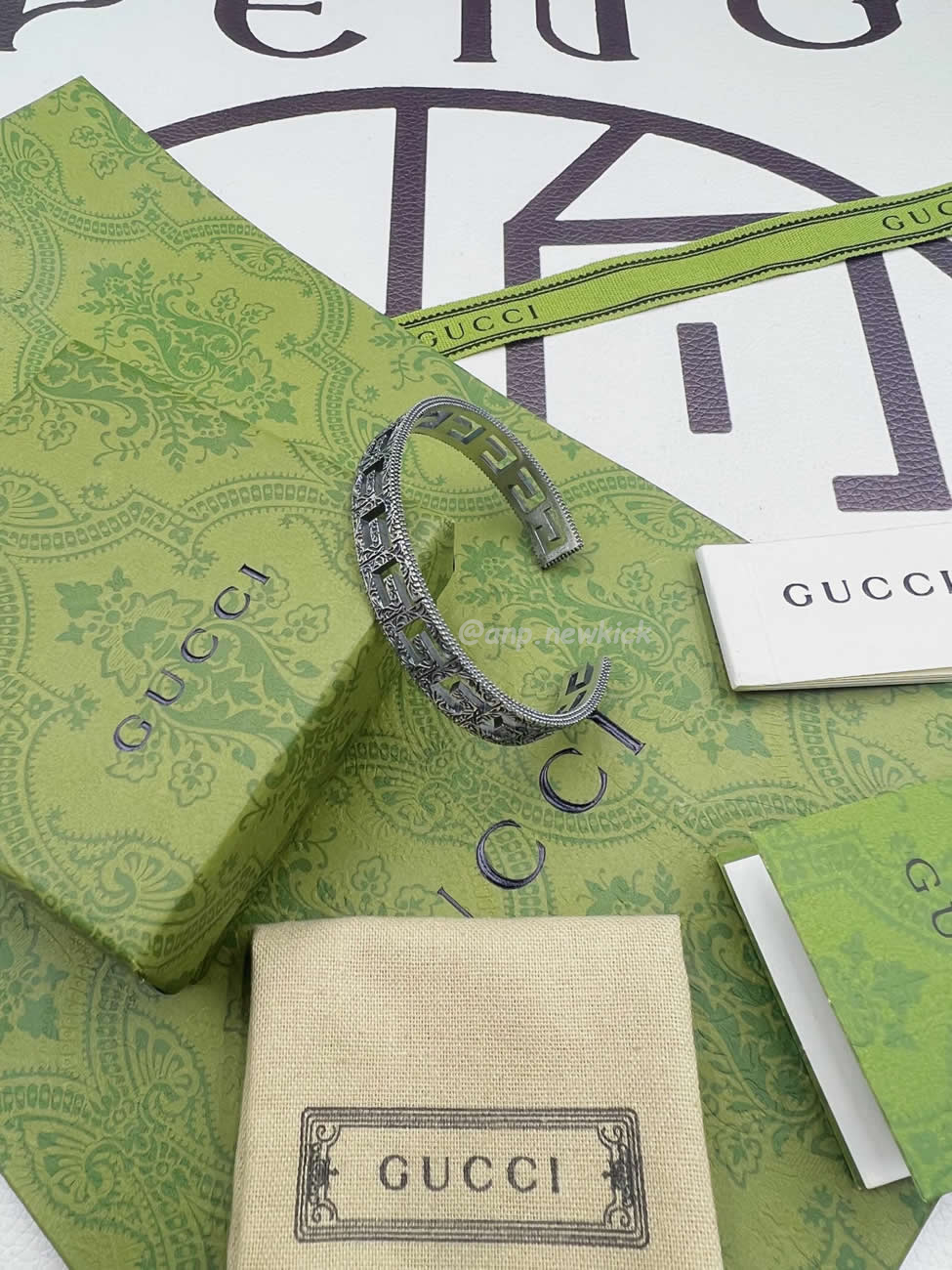 Gucci Bangle Square G Interlocking Gb002b (2) - www.newkick.vip