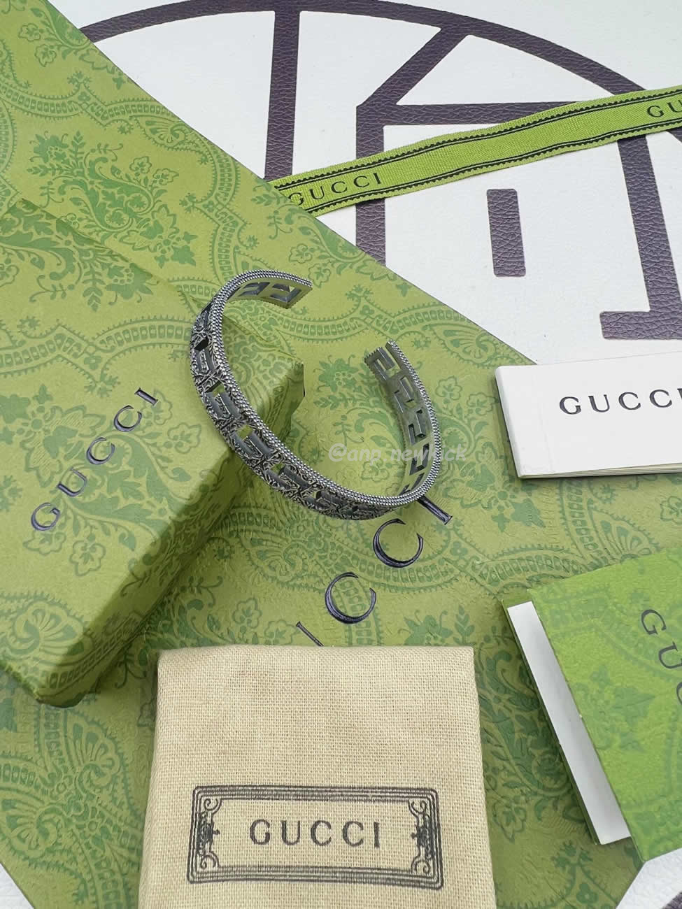 Gucci Bangle Square G Interlocking Gb002b (3) - www.newkick.vip