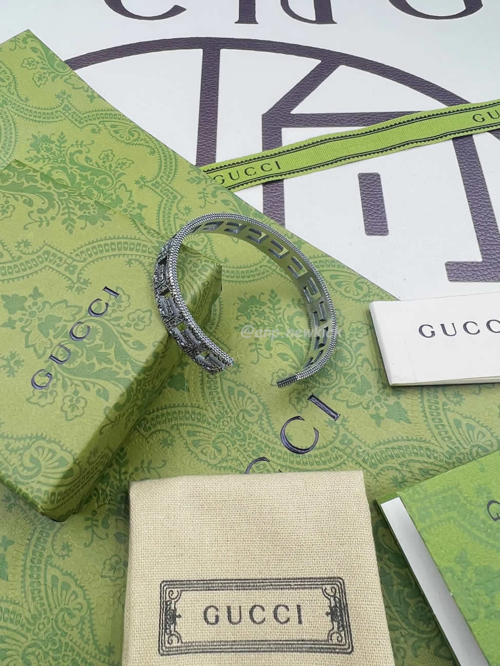 Gucci Bangle Square G Interlocking Gb002b (4) - www.newkick.vip